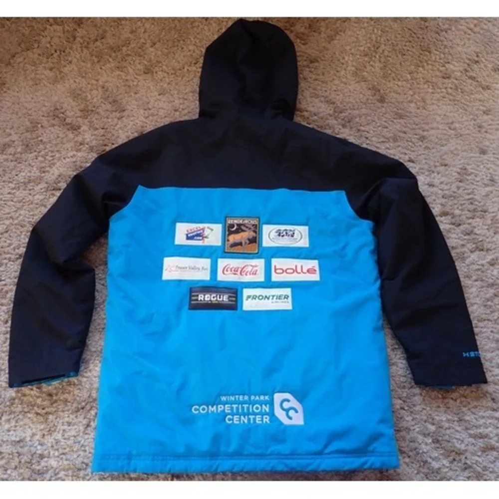Under Armour Storm Ski Jacket Youth XL Blue Black Excellent Winter‎ Park Resort